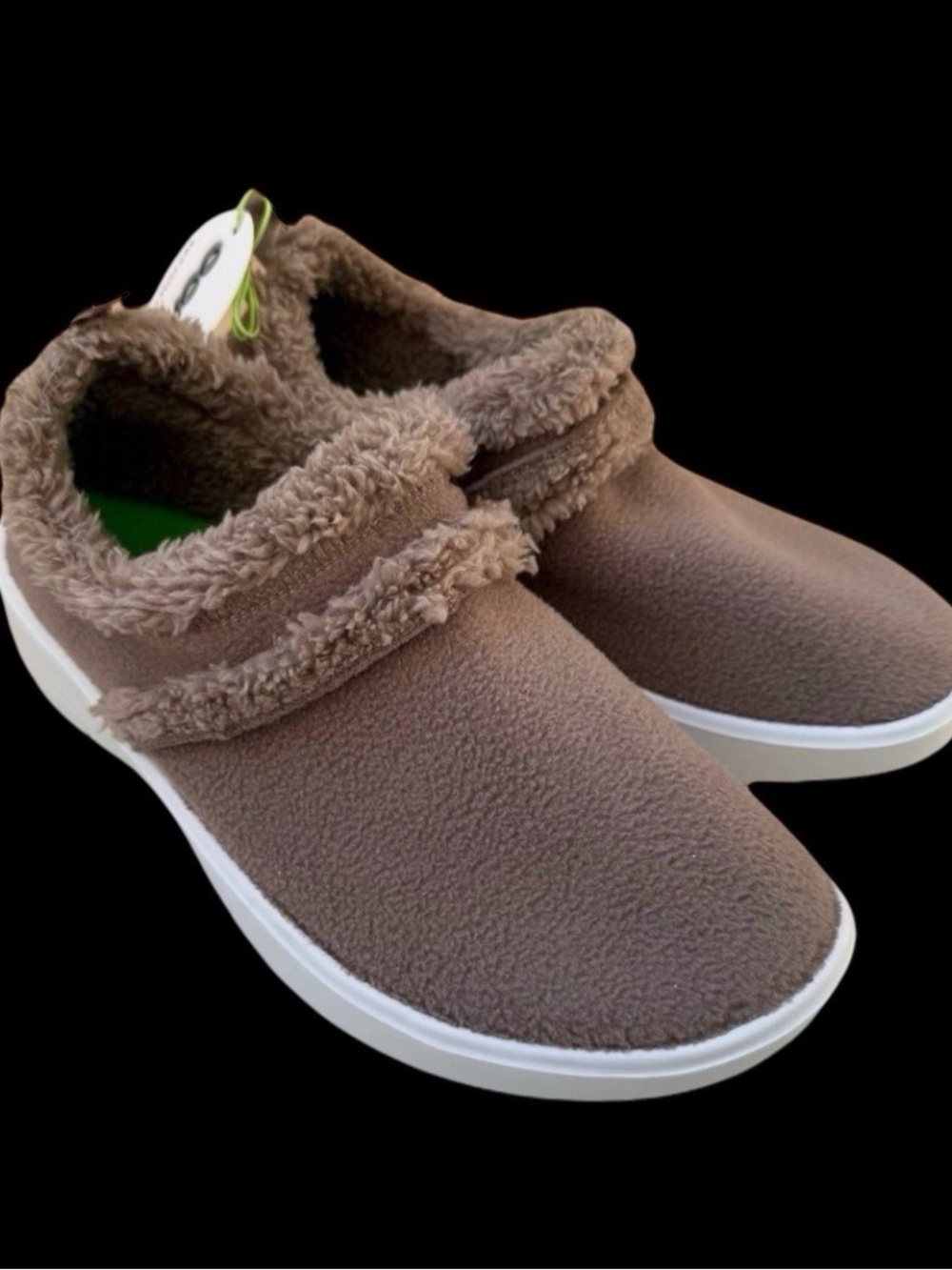 NWT OOFOS OOcoozie Mule Clog Slip-on Shoes Chocolate Brown Sz US Women's Sz 10